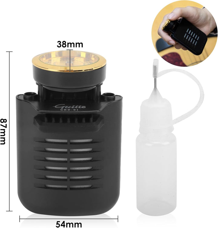 Gitarren Luftbefeuchter, 2 in 1 Hygrometer mit 100ml Tropfflasche für Akustikgitarren Konzertgitarre