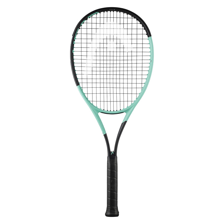 Boom Team 2024 Tennisschläger | Besaitete mittlere Spannung mit Velocity 16G Saite