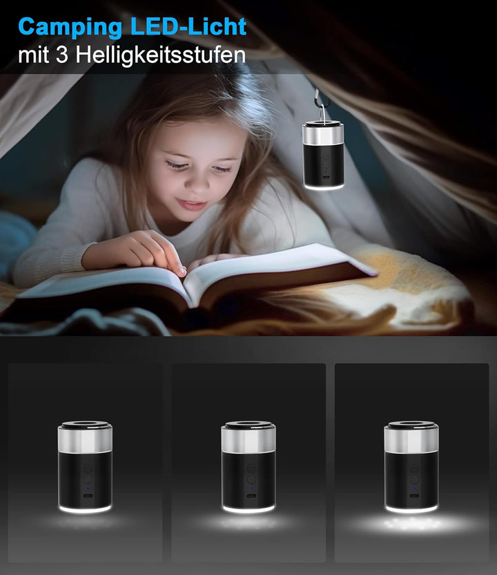Elektrische Luftpumpe mit 4000mAh Wiederaufladbare Akku Luftpumpe für Luftmatratze & Pool - Mini Luf