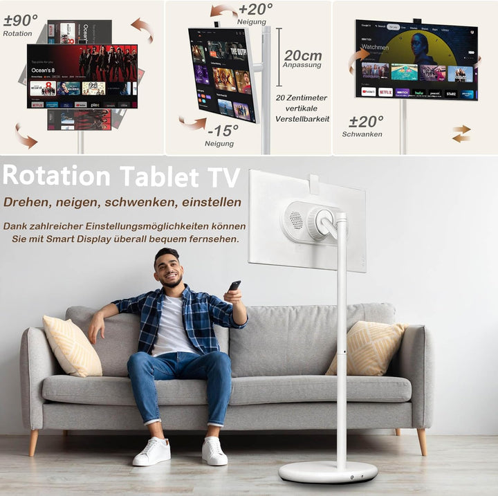 OFD Monitor 27'',Outdoor Fernseher,Portabel Monitor,Touch Screen,Android 13 OS,60Hz,6+128GB Portable