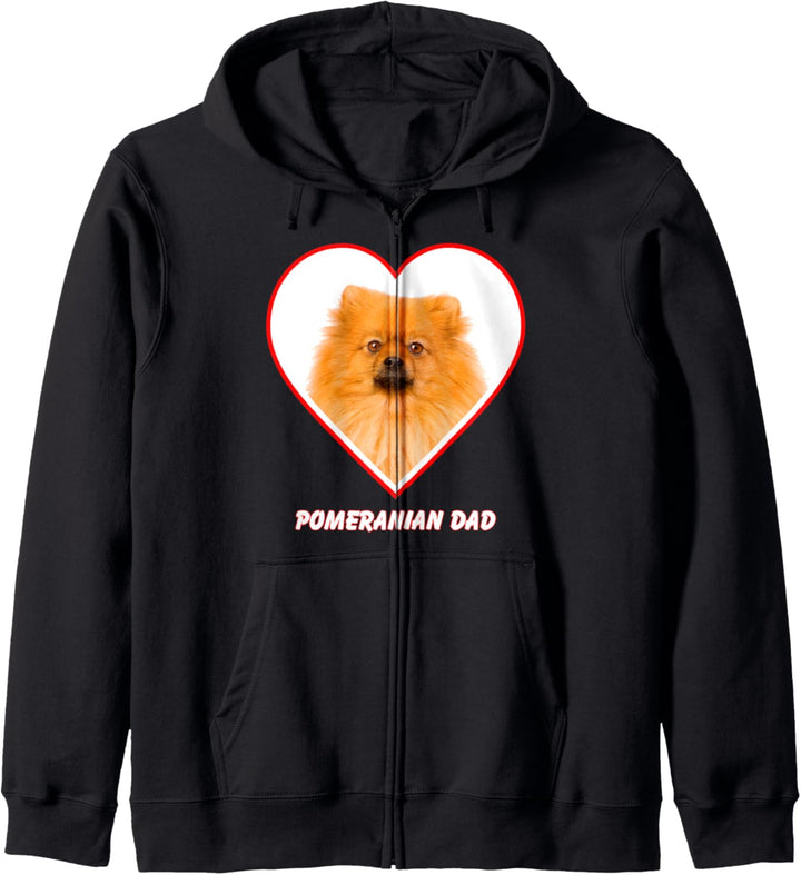 Pomeranian Dog Dad Kapuzenjacke