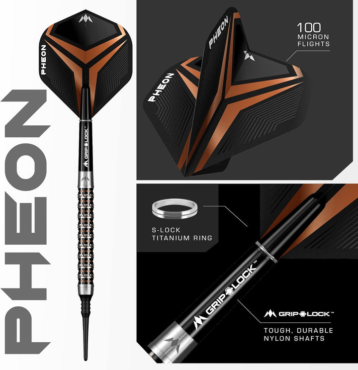 Mission Pheon Black & Bronze Electro 90% Softdarts 20 Gramm