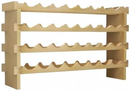SogesHome Flaschenregal Weinregal Stapelbares Weinregale 4-Tier Weinlagerung für 32 Flaschen Weinstä