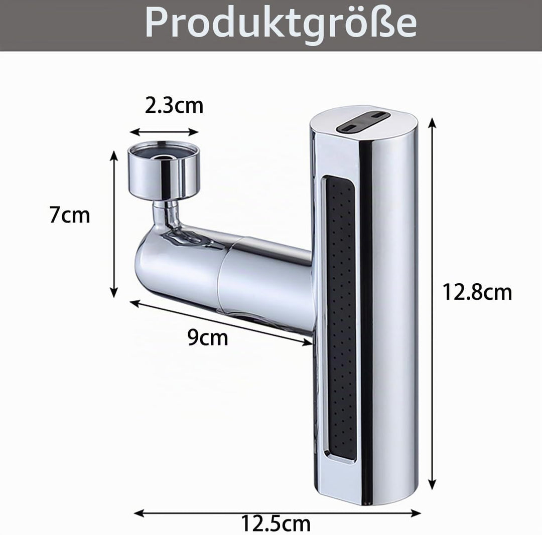 Wasserfallhahn für Küche, 360 ° drehbar – 4 Modi, Hochdruck, Adapter, Wasserhahn, Küche, Waschbecken