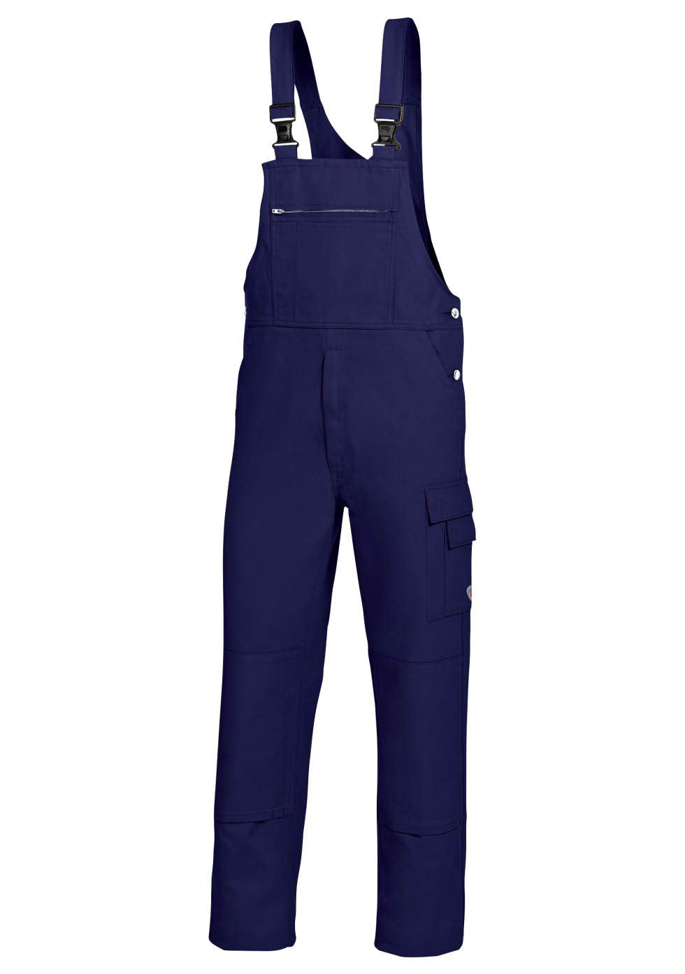BP Workwear Basic 1482-060-10 Latzhose - Stoffhosenträger mit Gummieinsatz - Taschen für Knieschoner