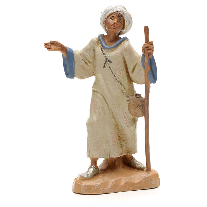 Holyart Figur Schafshirte mit Stock 12 cm Fontanini