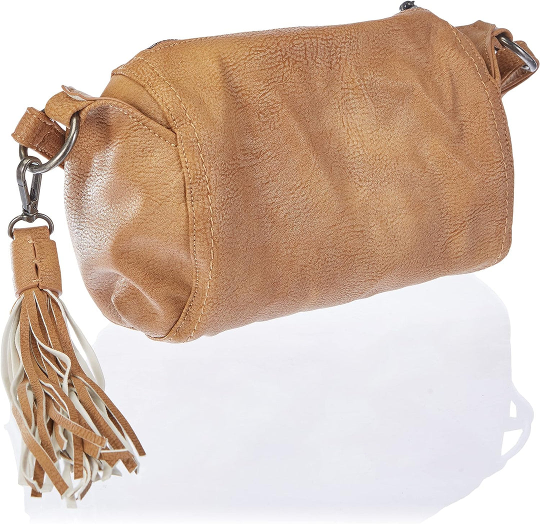 Fritzi aus Preussen Damen Drum02 Cross Radix 55 Cognac Umhängetasche, One Size