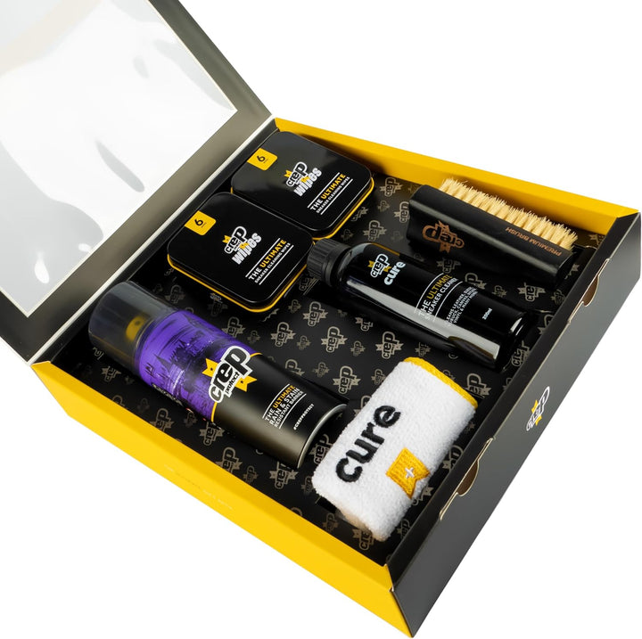 Crep Protect Der Ultimative Schuhpflege-Paket Geschenkpaket – Schuhschutzspray – Turnschuhe-Reiniger
