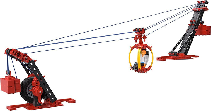 Fischertechnik 564068 Advanced Seilbahn – Bausatz für Kinder ab 7 Jahren, Spielzeug mit Gondel- und