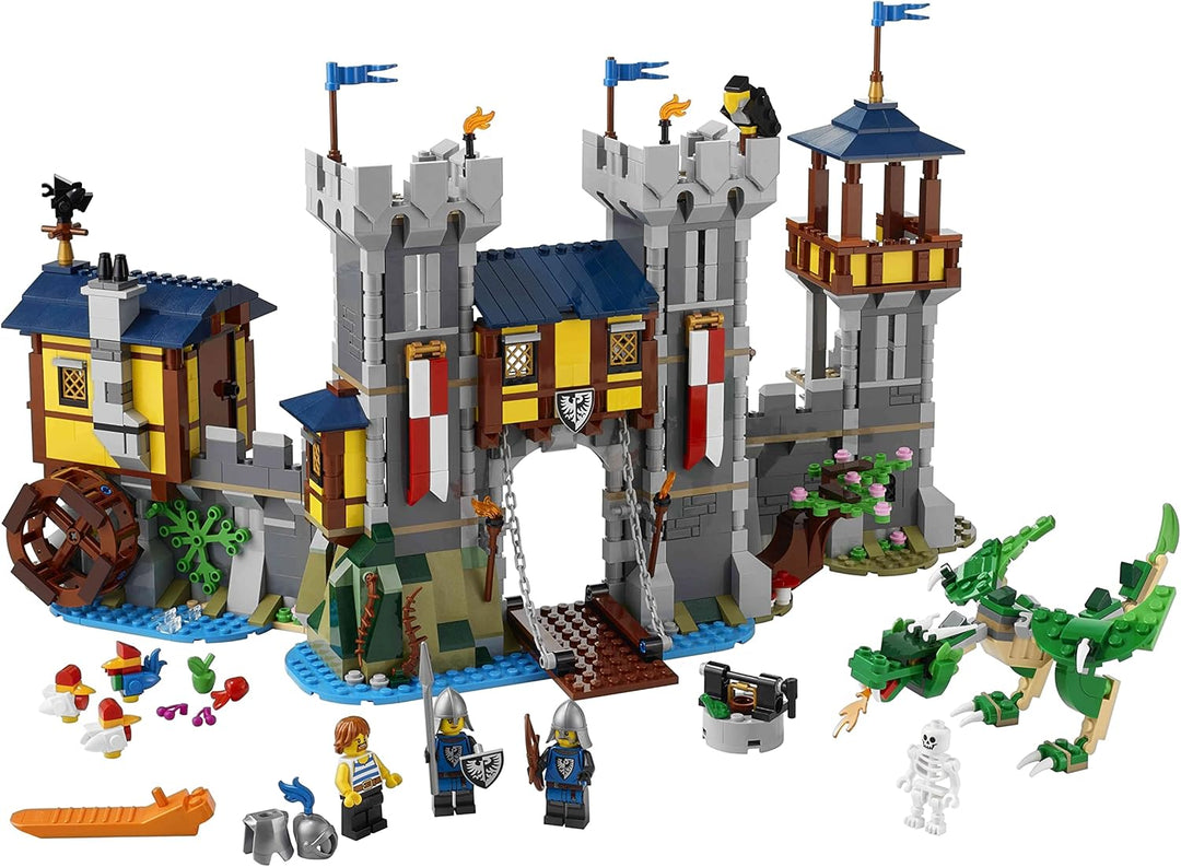 Lego Creator 2er Set: 31132 Wikingerschiff mit Midgardschlange & 31120 Mittelalterliche Burg