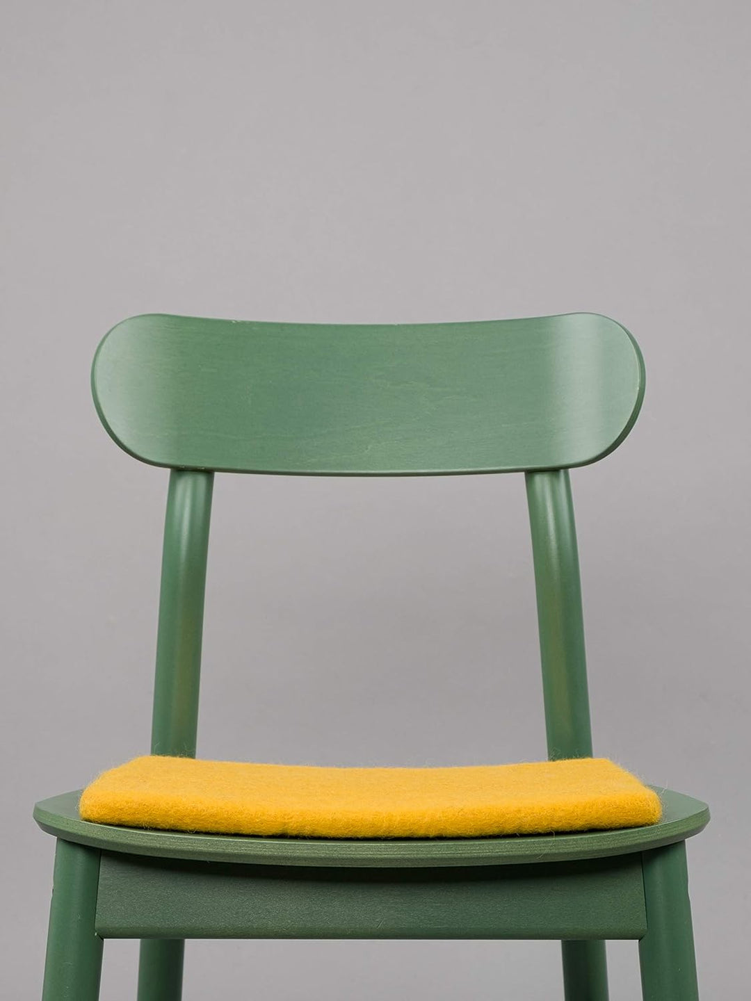 myfelt Flache Filz Sitzauflage, Filz Stuhlauflage - Klara - quadratisch, 36x36 cm, Senfgelb, Senfgel