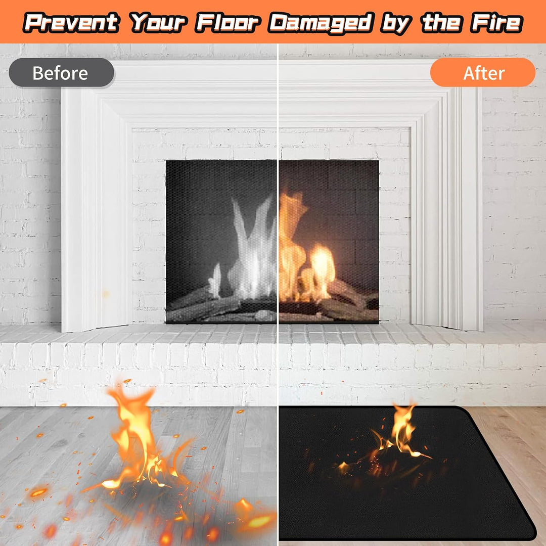 Haard tapijten vuurvast, Open haard tapijt, Open haard mat, Open haard tapijten brandwerend, 120 x 7