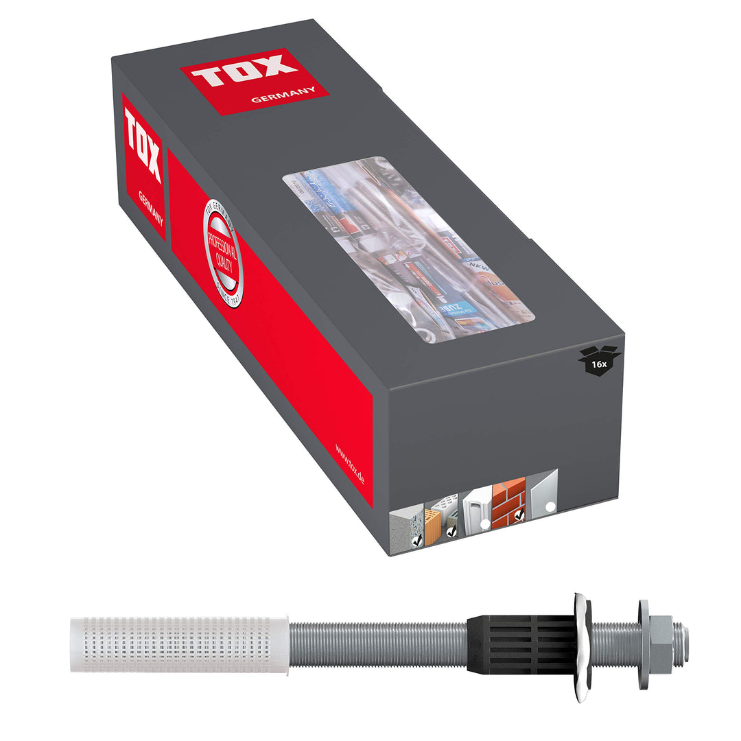 TOX Schwerlast-Montagesystem Thermo Proof M12x400, Abstandsmontagesystem bei WDVS, Klinker oder auf