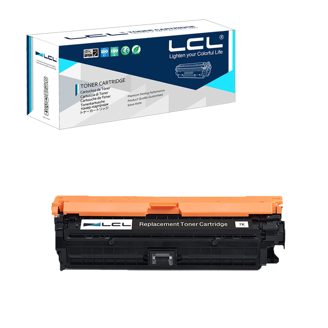 LCL Remanufactured Tonerkartusche CE740A 307A CRG322 CRG-322 (1 Schwarz) Ersatz für HP Color Laserje