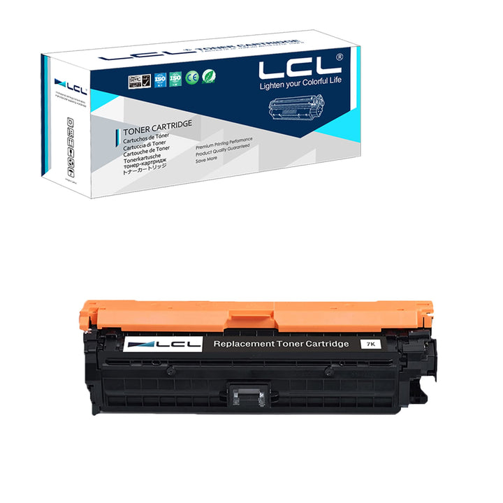 LCL Remanufactured Tonerkartusche CE740A 307A CRG322 CRG-322 (1 Schwarz) Ersatz für HP Color Laserje