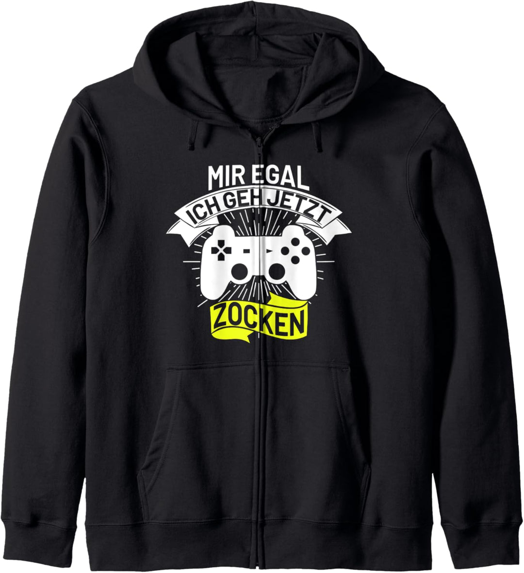 Mir egal ich geh jetzt zocken Video Game Spieler Zockerin Kapuzenjacke