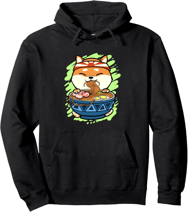 Ramen Nudeln Geschenk für Shiba Inu Hundefreunde Pullover Hoodie