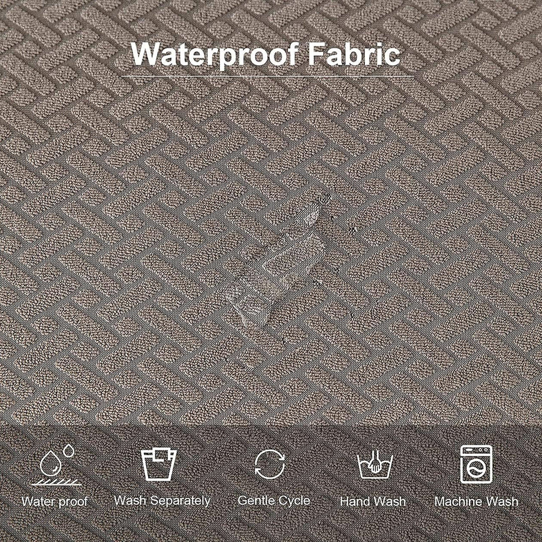 LANSHENG Stuhlbezug Sitzfläche Waschbarer Stretch Wasserdicht Jacquard Bezug für Stühle Esszimmerstu