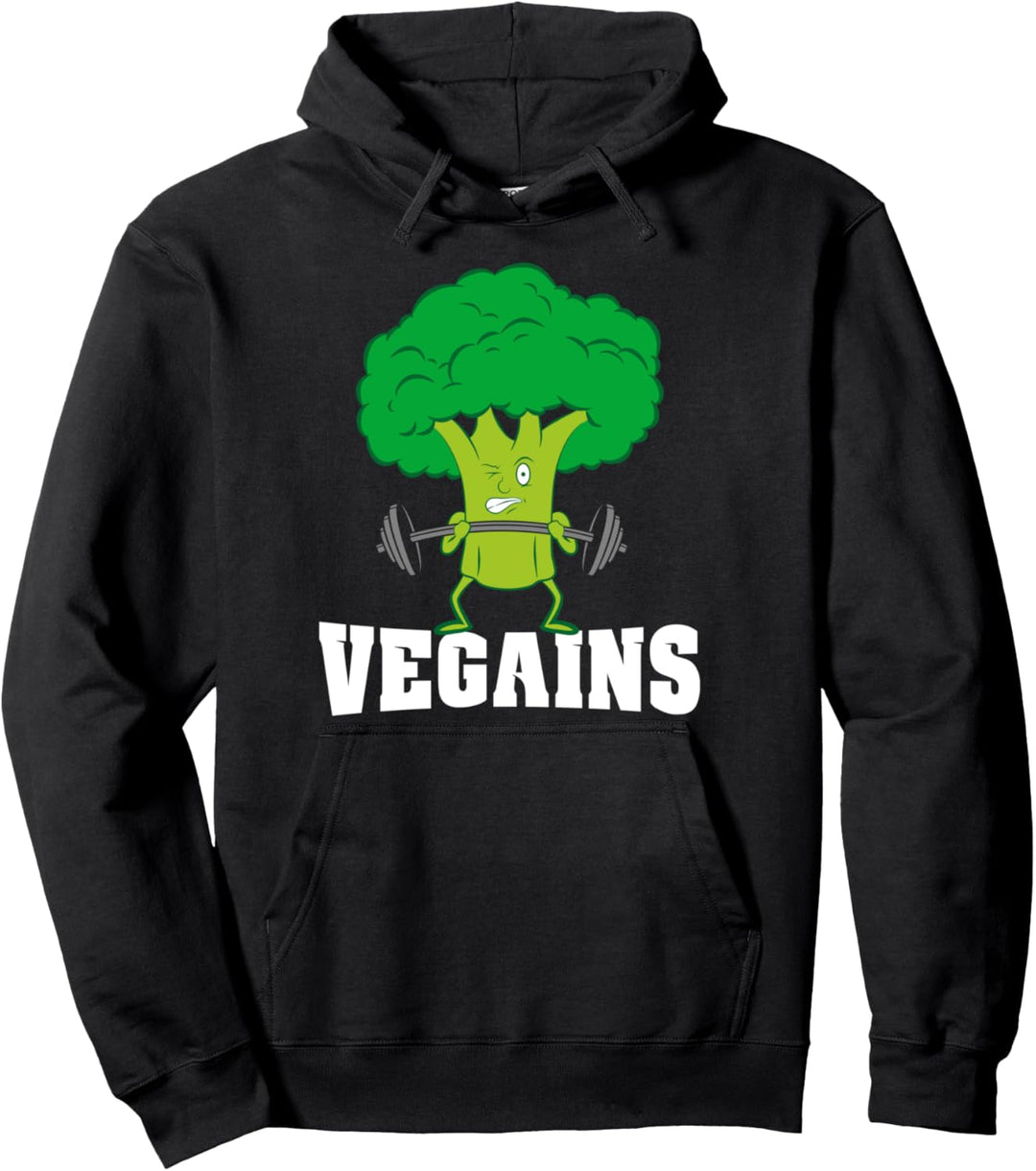 Veganes Fitnesstraining Gym lustiges Geschenk für Vegetarier Pullover Hoodie