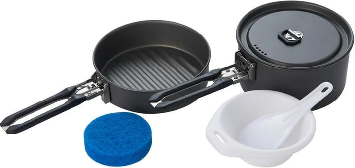 Fire-Maple Feast Camping Geschirr Set aus Edelstahl und eloxiertem Aluminium Feast FEAST 1 Black, FE