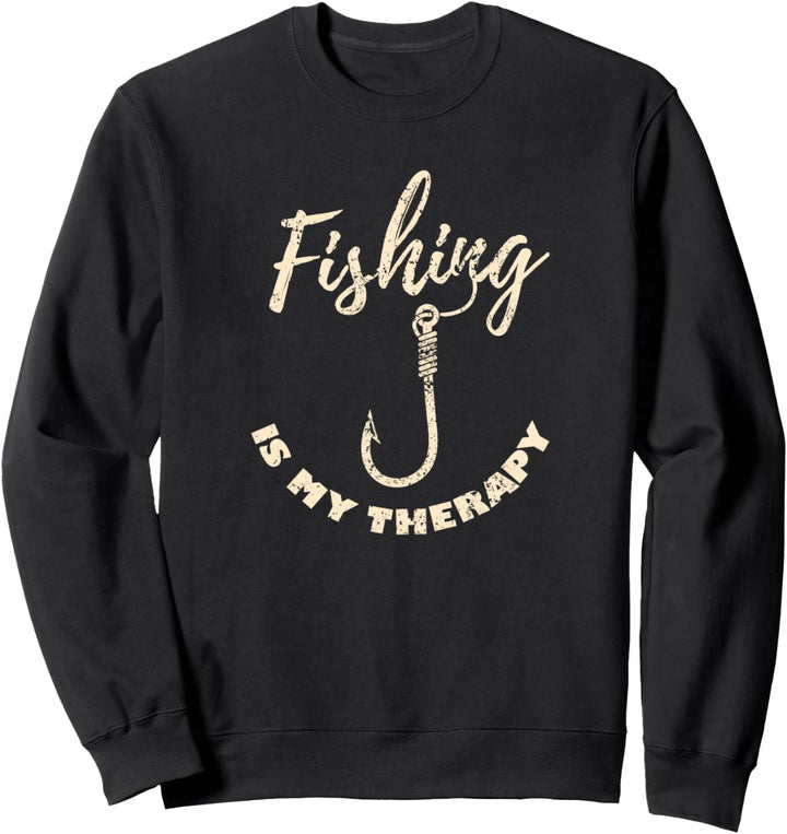 Angeln ist meine Therapie, Angler Sweatshirt
