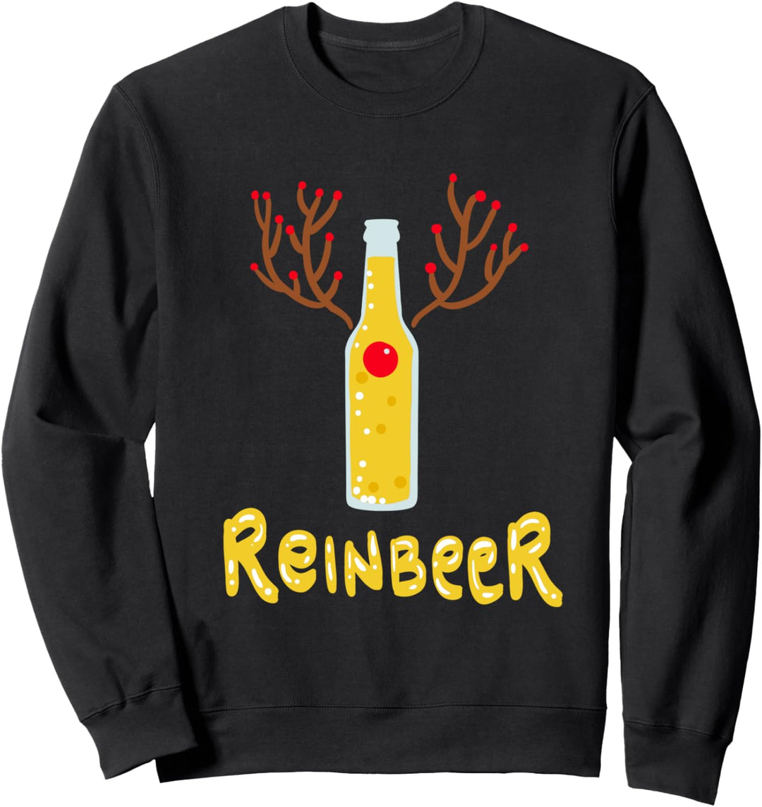 Weihnachten Bier Geschenk - Rentier Reinbeer Sweatshirt