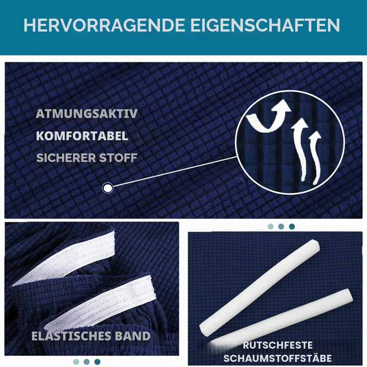 YSTELLAA Stretch Sofa überzug 3 Sitzer, Super Elastisch Sofabezug Mit Armlehnen Waschbarer, kratzfes