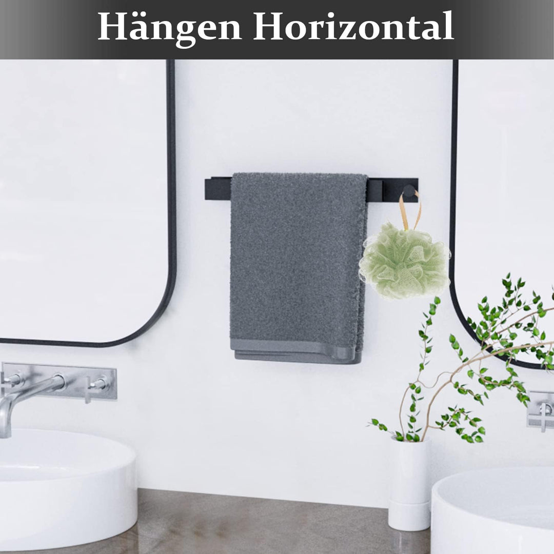 Handtuchhalter Ohne Bohren, Gästehandtuchhalter Selbstklebend, Edelstahl Handtuchstange Wandmontage