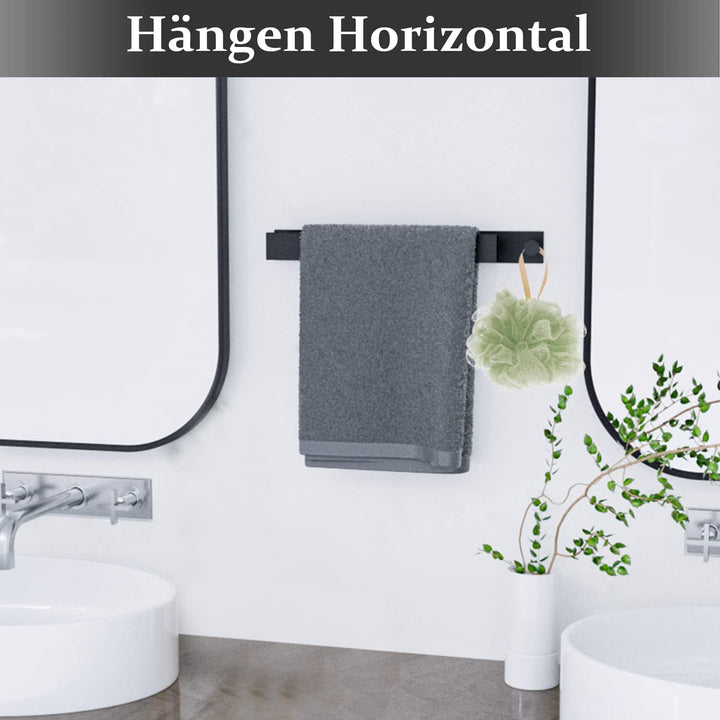 Handtuchhalter Ohne Bohren, Gästehandtuchhalter Selbstklebend, Edelstahl Handtuchstange Wandmontage
