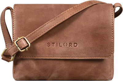 STILORD "Audrey Handtasche Damen Leder Klein Elegante Umhängetasche für Frauen Mini Crossbody Bag Sc