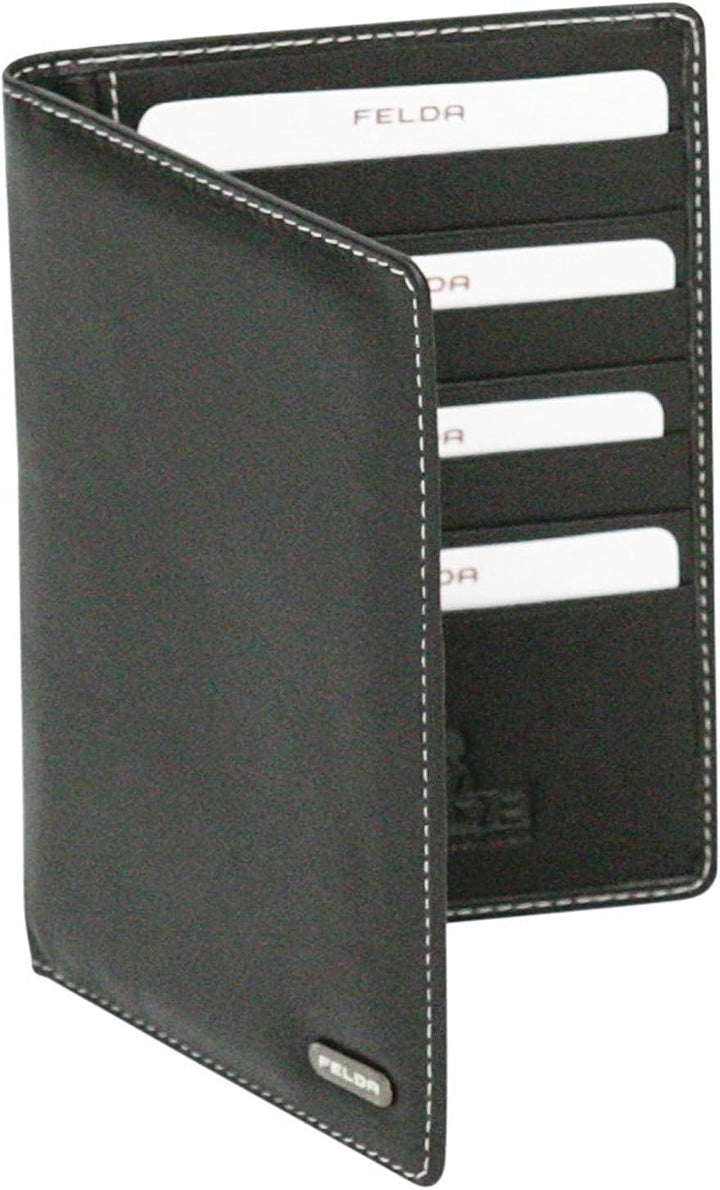Felda - Reisebrieftasche aus Leder - Reisepasshalter & Kartenfächer - RFID-Blocker - Lieferung in Ge