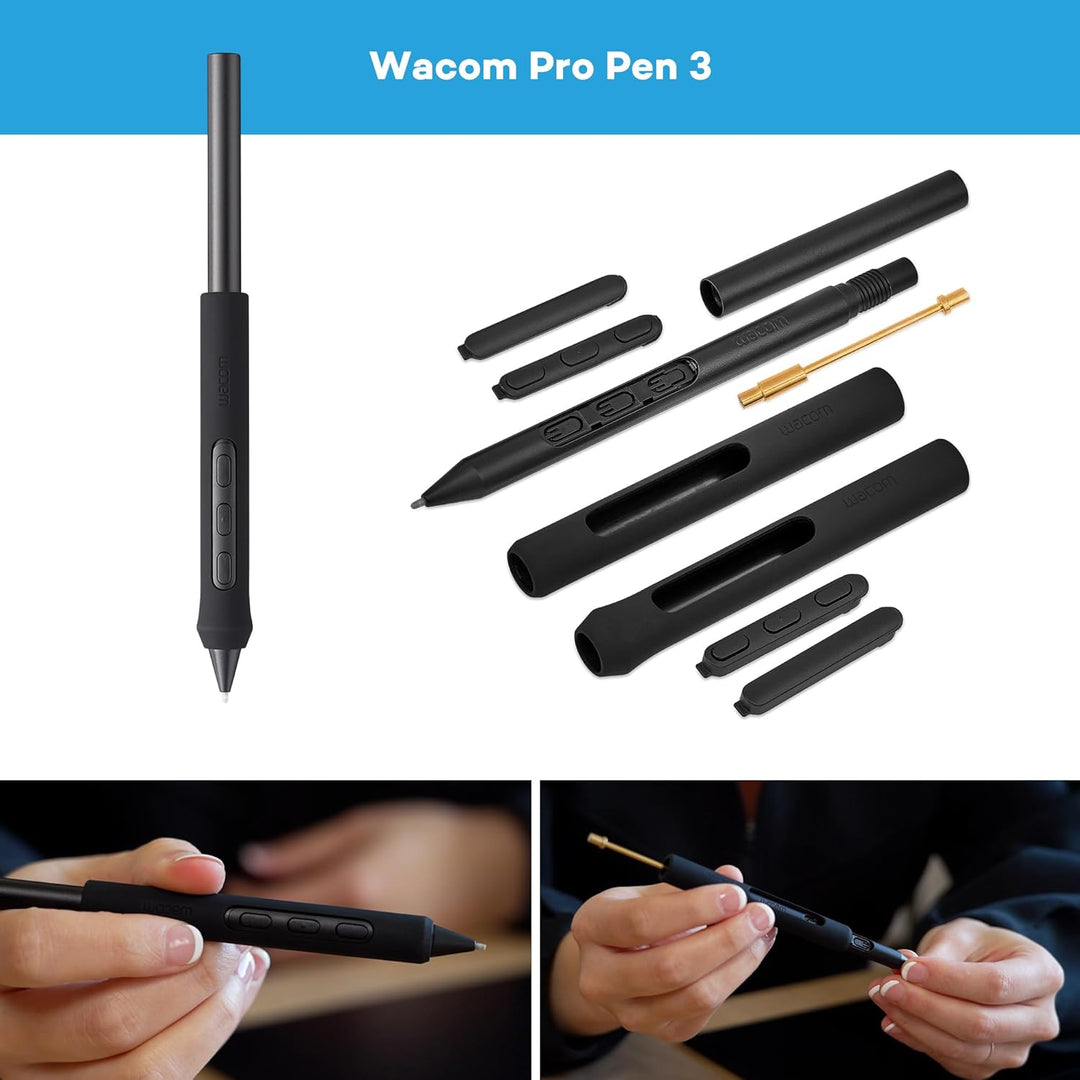 Wacom Intuos Pro Small Zeichentablett – Kompaktes Grafiktablett inkl. Wacom Pro Pen 3, leicht & mobi