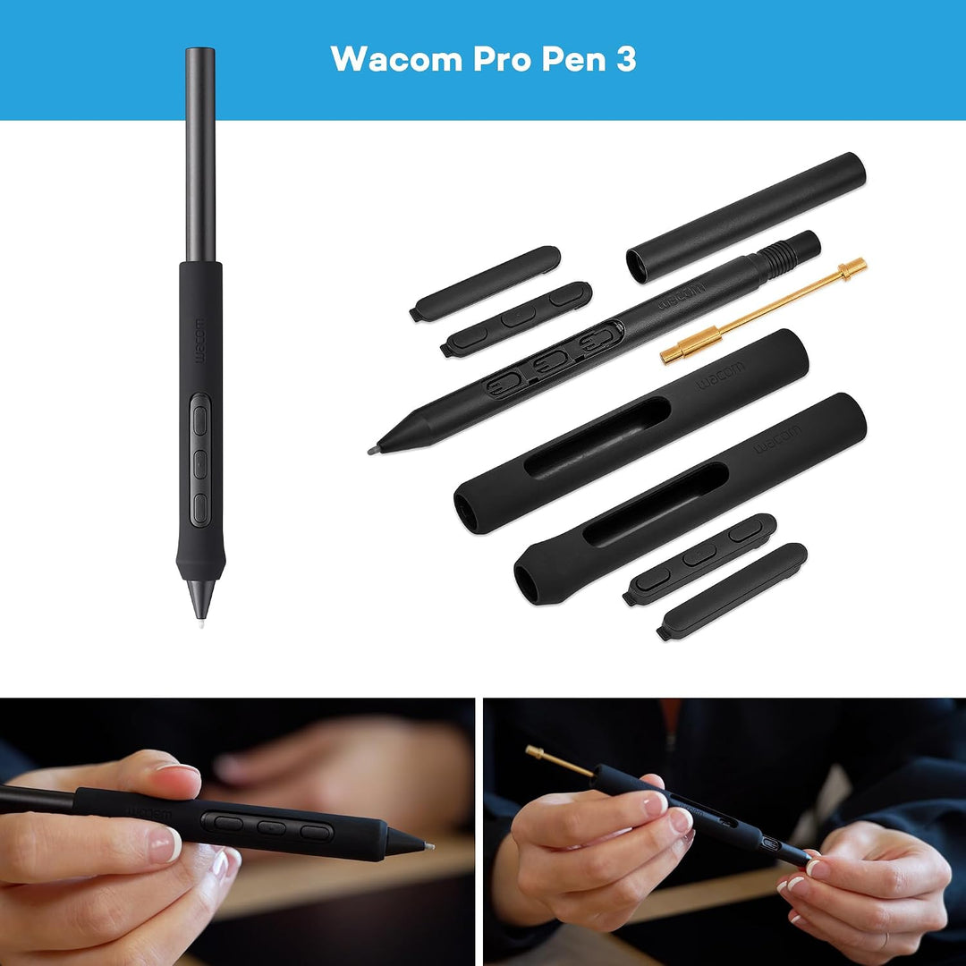 Wacom Intuos Pro Large Zeichentablett – Innovatives Grafiktablett inkl. Wacom Pro Pen 3, grosse Arbe