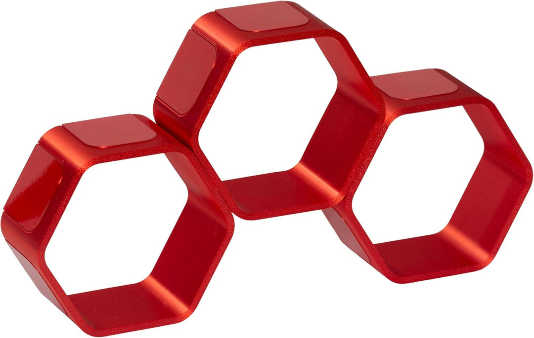 Regal für Hörfiguren (z.B. Tonie Figuren) - 3D Druck - Modulares Design (rot, Premium) Rot Premium,