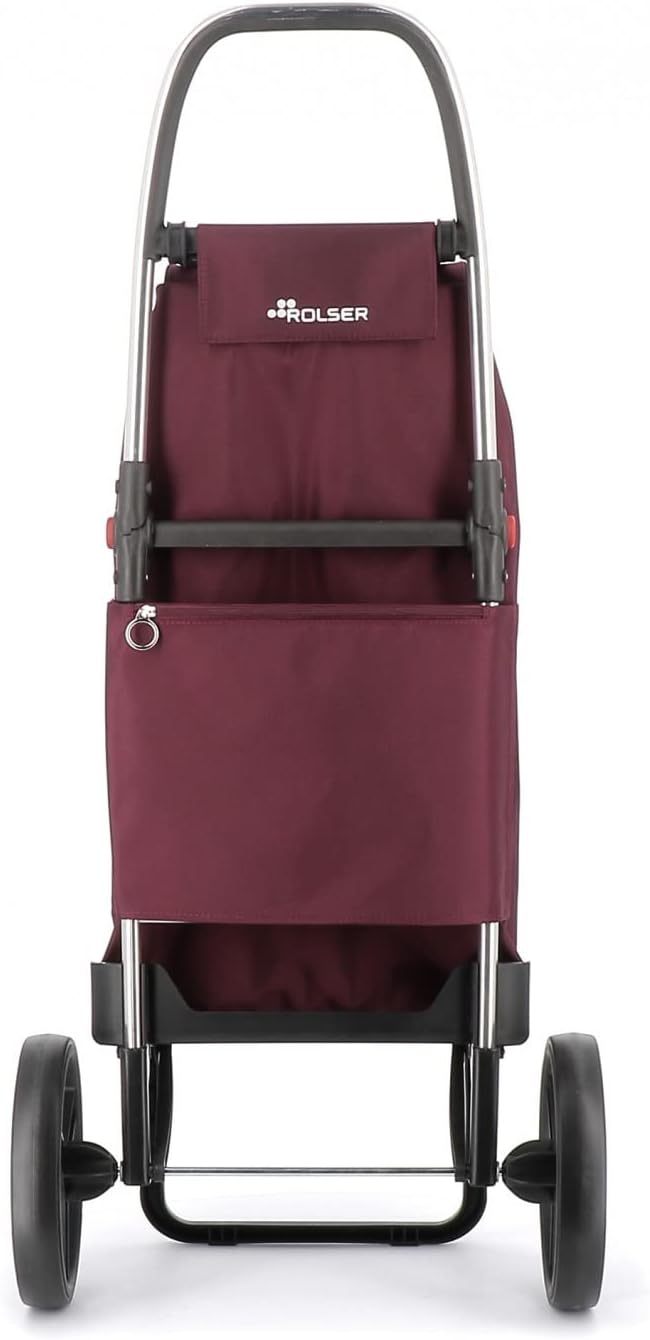Klappbarer Einkaufstrolley Rolser I-Max MF 2 grosse Räder - Burdeos, Burdeos