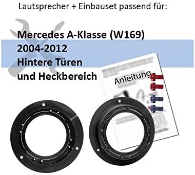 JBL Auto Lautsprecher Boxen Stage2 424 300 Watt 10 cm 2 Wege Koax passend für Mercedes A-Klasse W169