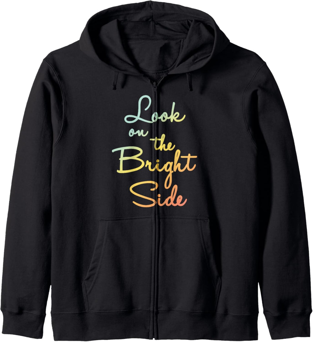 Trendy Look On The Bright Side Color Gradient Kapuzenjacke