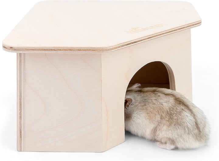 Niteangel Birke Chamber-Maze Hamster Hideout – Kleine Haustiere Wald Haus Lebensräume Dekor für Hams