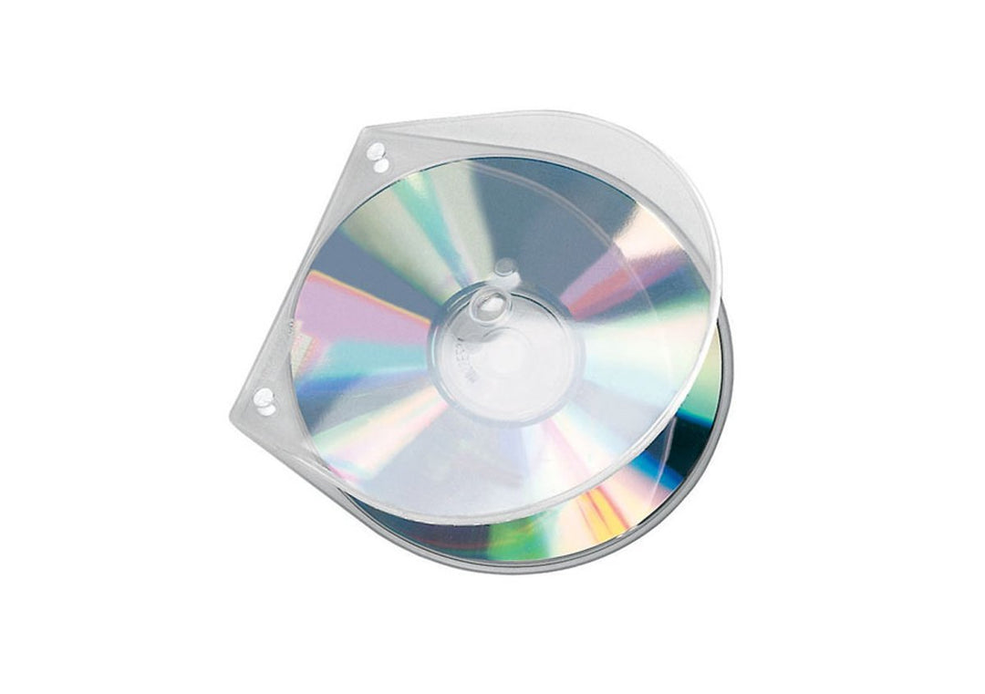 VELOFLEX 4365100 - CD/DVD Hüllen Velobox CD Aufbewahrung CD Schutzhüllen CD Boxen abheftbar, 100 Stü