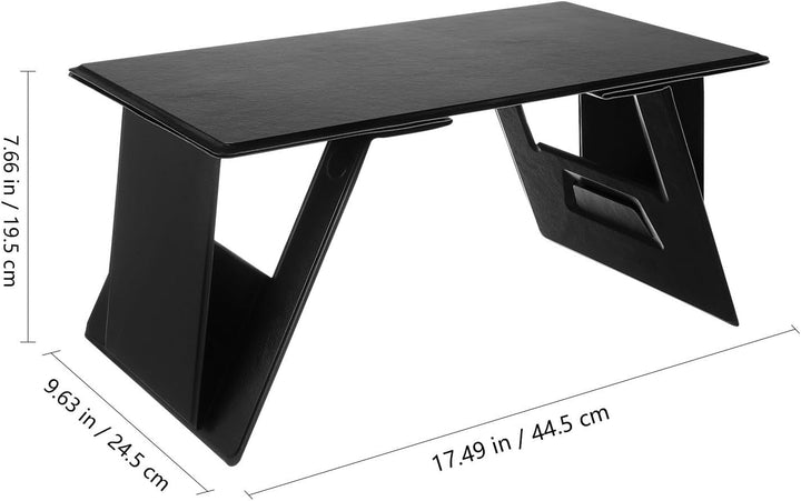 NUOBESTY Klappbarer Laptoptisch Tragbar aus Pu und Hochdichtem Material Leichter Laptopständer fürs