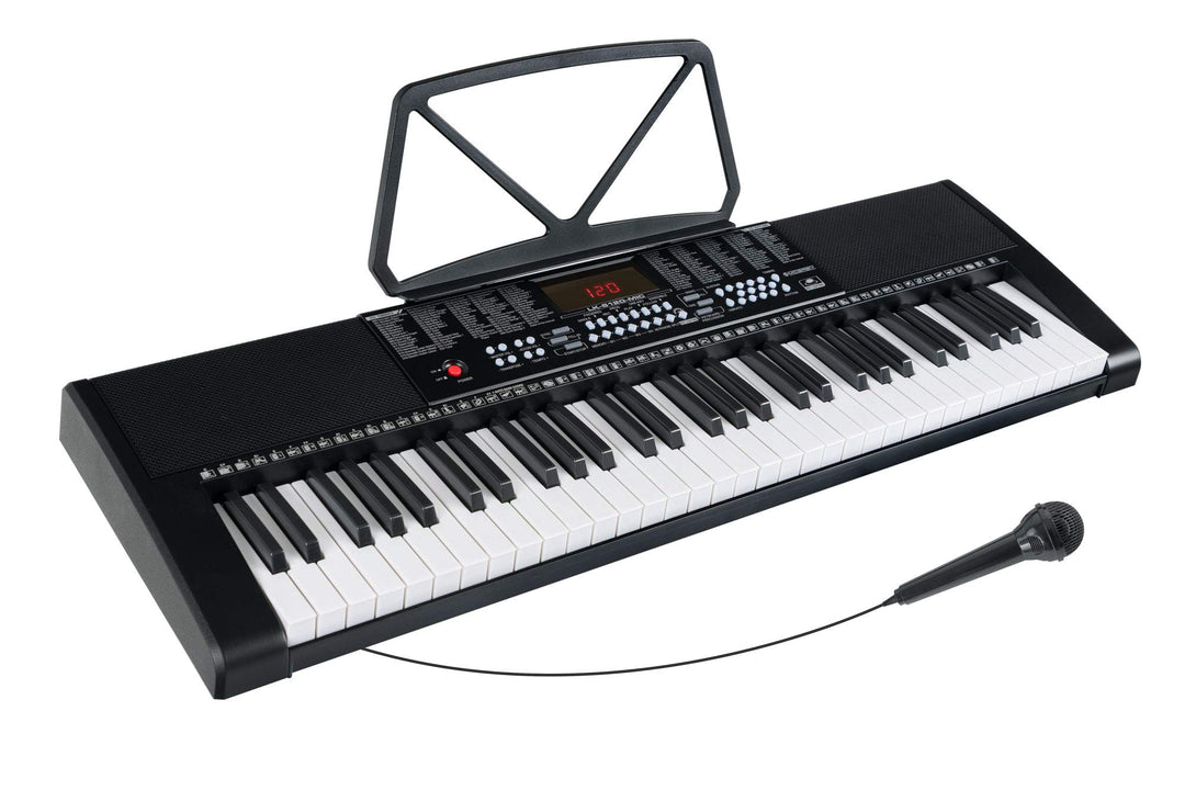 McGrey LK-6120-MIC Keyboard - Einsteiger-Keyboard mit 61 Leuchttasten - 255 Sounds und 255 Rhythmen