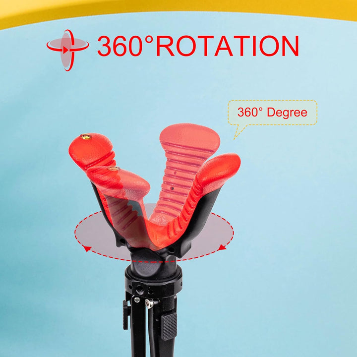 Zeadio Kamerastativ-Auflage, 2,4-6,6 Zoll (6,1-16,8 cm) höhenverstellbare Stativhalterung mit 360-Gr