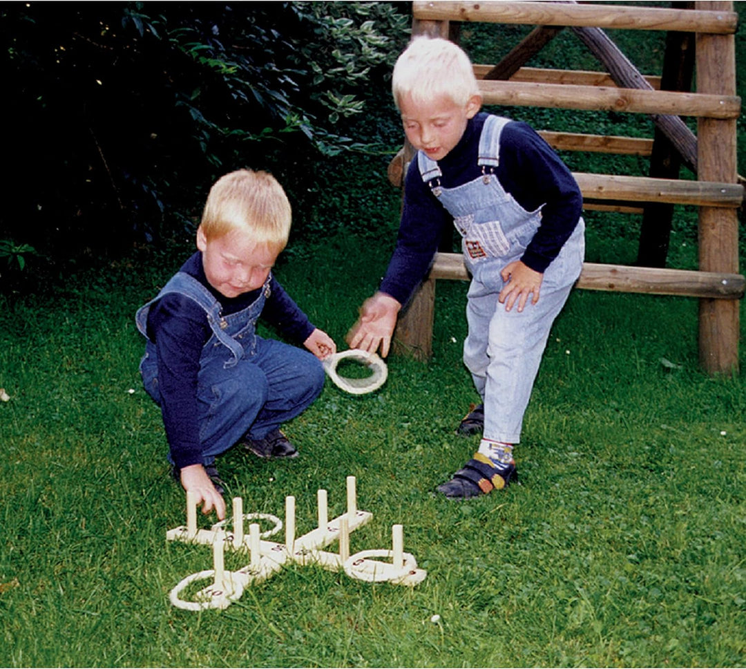 Bartl 103775 Ringwurfspiel Gross aus Holz I Spass für die Gesamte Familie