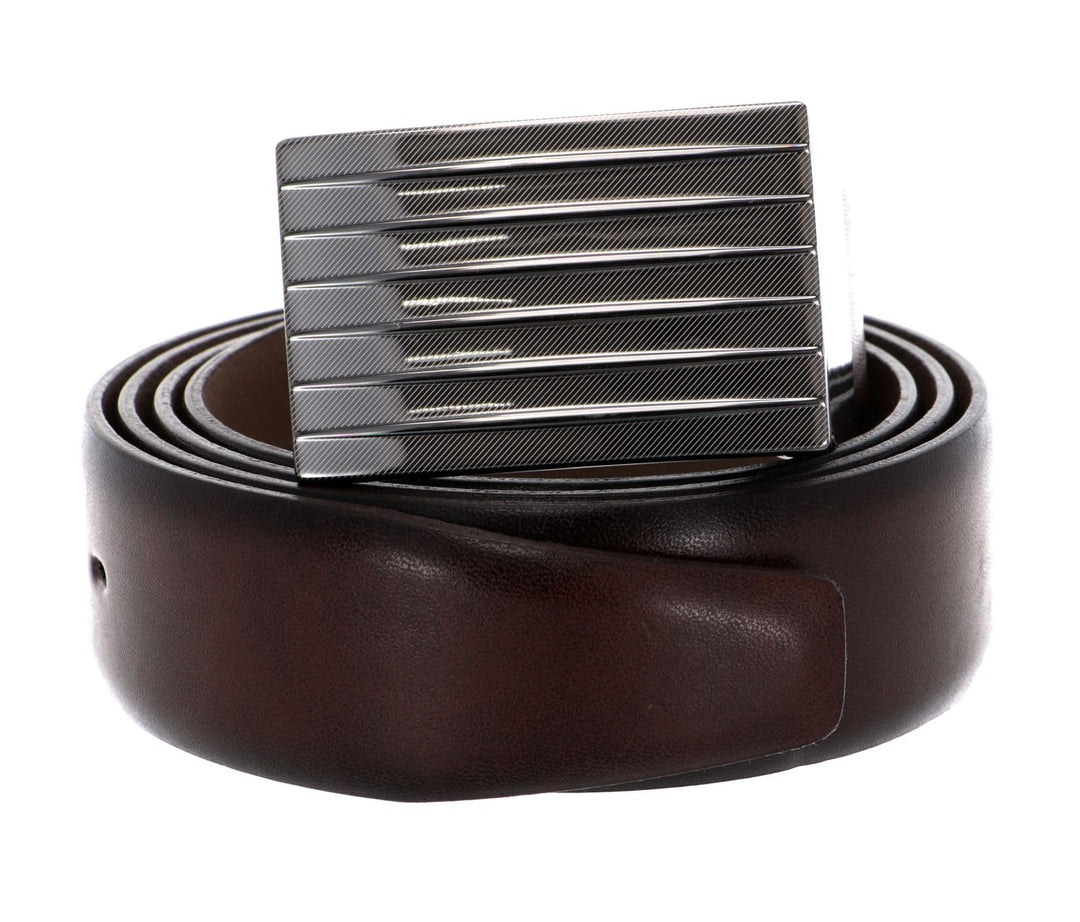 Vanzetti 35mm Leather Belt W80 Dark Brown