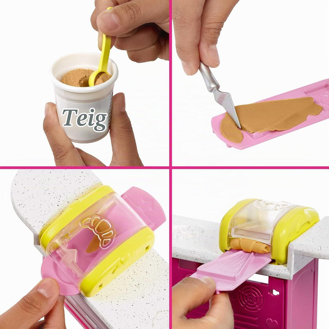 BARBIE Malibu Roberts - Puppe und Spielset mit 18 Teilen zum Backen, inklusive formbarem Teig und Fö