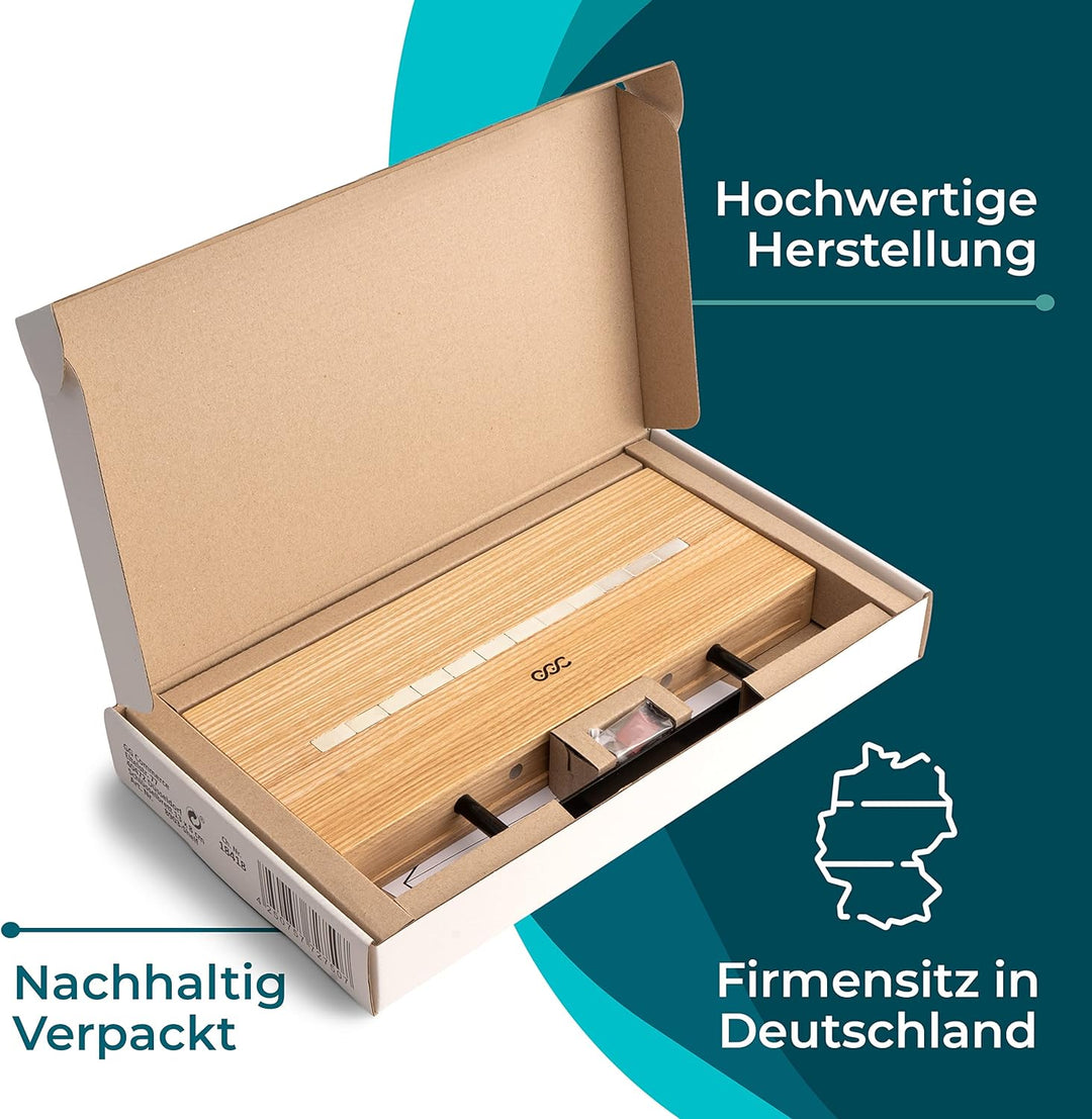 GGC Schlüsselbrett mit Ablage (Schlüsselhalter Magnetisch) I Wandregal für Flur I Moderne Deko aus E