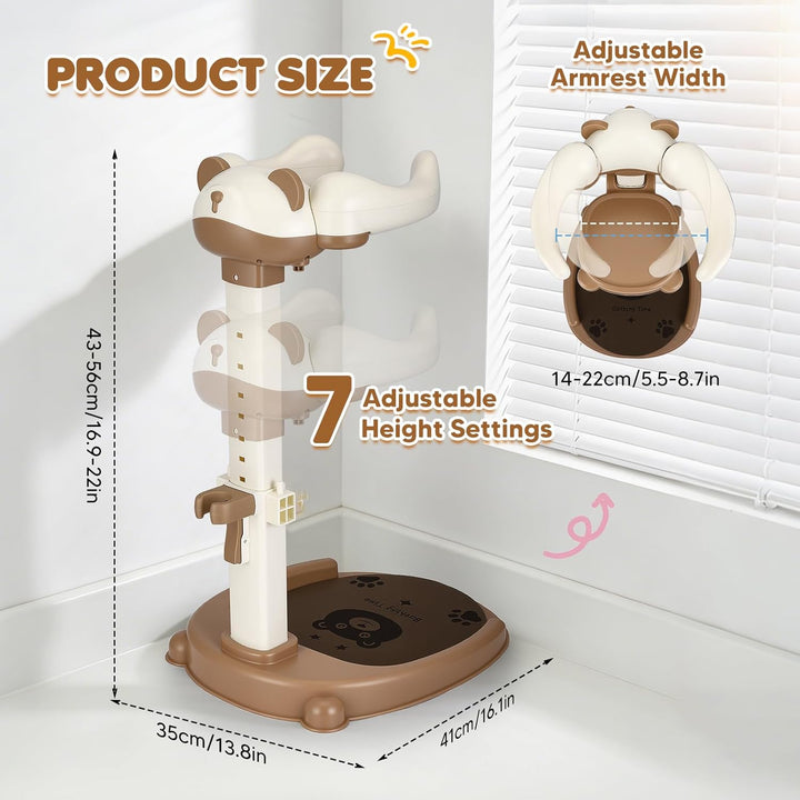 Baby Dusche Ständer Höhenverstellbar, Duschhilfe für Kinder 6-36 Monate | BPA-freier Baby Badestände