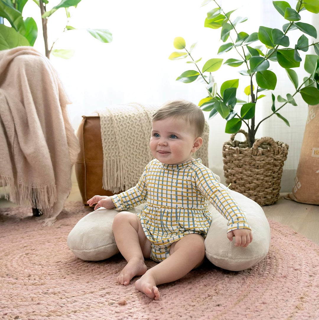 Ingenuity + Nate, Cozy Prop 4-in-1 Sit Up & Aktivitätsmatte, süsses Bärenkissen, mehrfarbig, Alter N