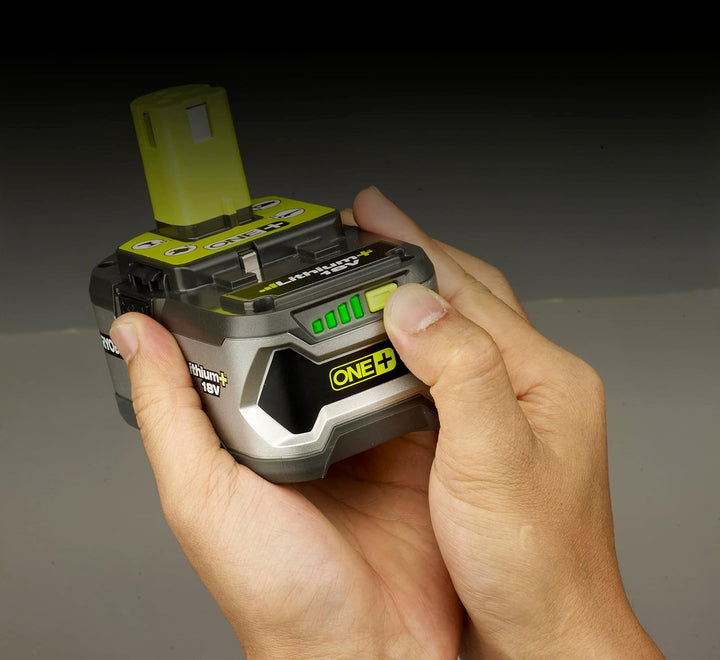 Ryobi Akku-Set mit 2x Akku (4,0 Ah) und Schnellladegerät, Ladezeit ca. 120 min, für Ryobi ONE+ Gerät