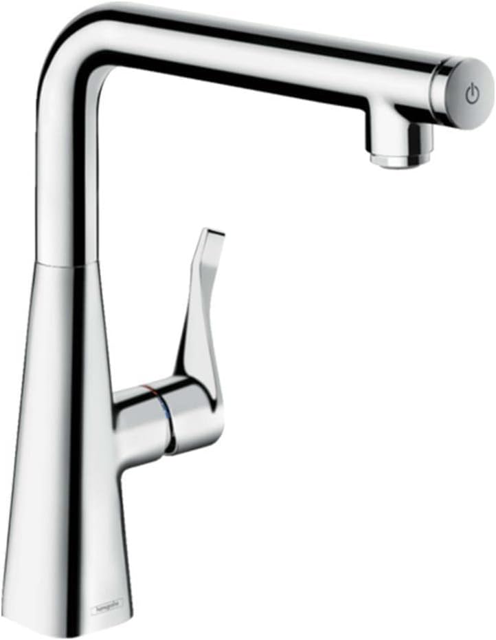 hansgrohe Metris Select Einhebel-Küchenarmatur, Komfort-Höhe 260 mm, Chrom ohne Schlauchbox / ohne A